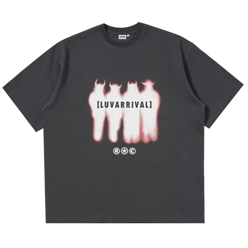 Y2K Red Devils Graphic T Shirt