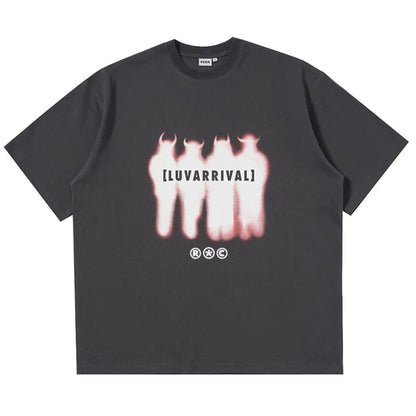 Y2K Red Devils Graphic T Shirt