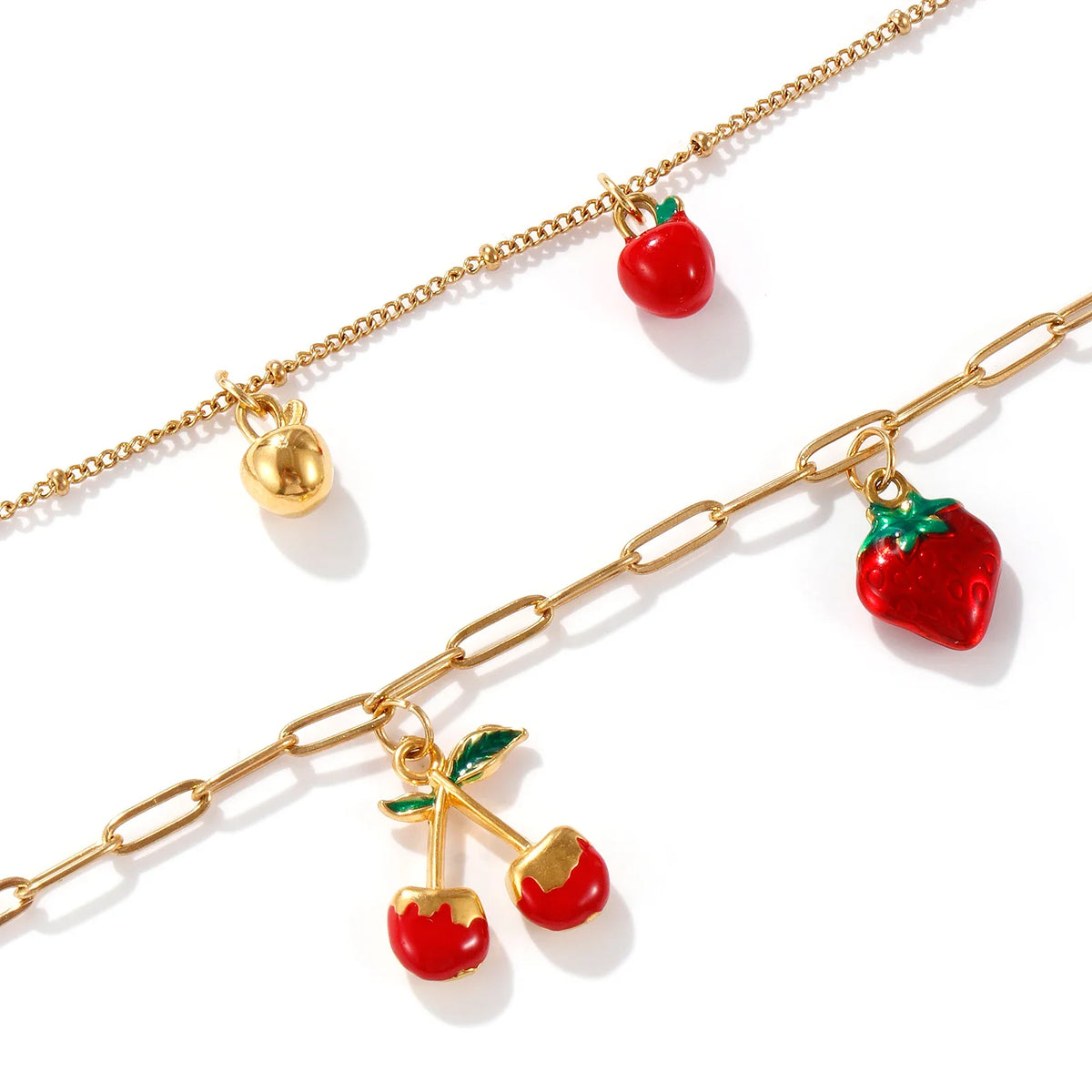 Y2K Red Fruit Pendant Necklace