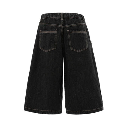 Y2K Removable Bandana Denim Shorts Jorts