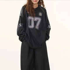 Y2K Retro Long Sleeve Printed Jersey T-Shirt