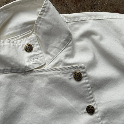 Y2K Retro White Fencing Jacket