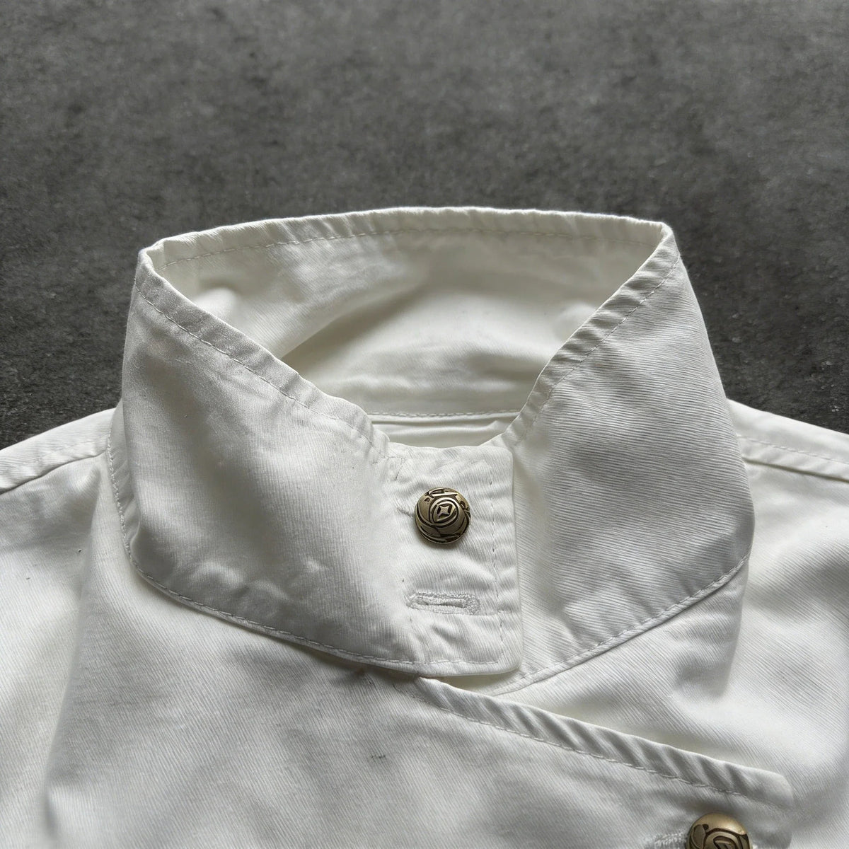Y2K Retro White Fencing Jacket