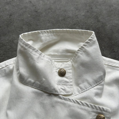 Y2K Retro White Fencing Jacket