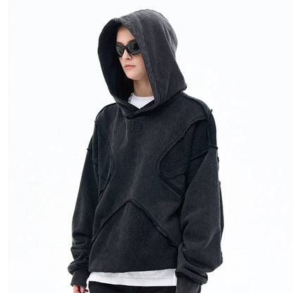 Y2K Rough Cut Segmented Hoodie