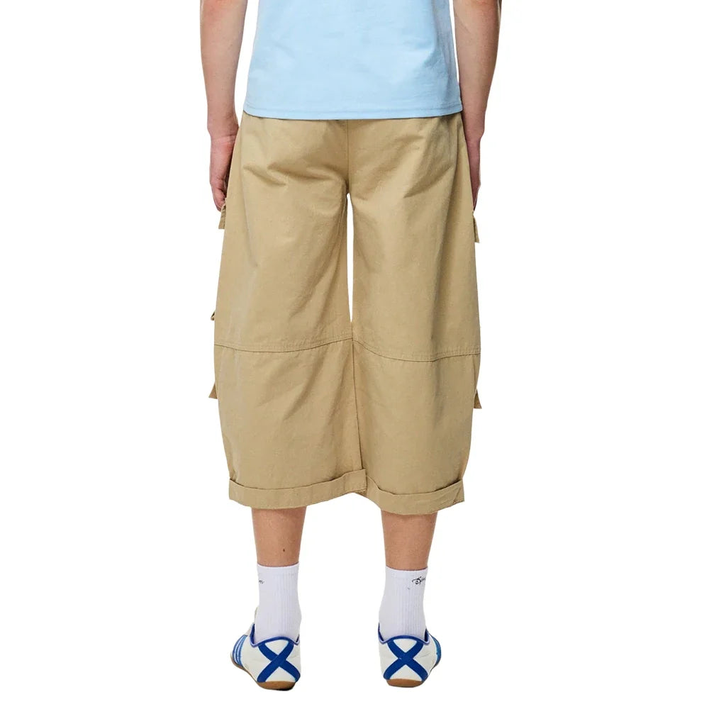 Y2K Safari Style Barrel Baggy Cargo Shorts Jorts
