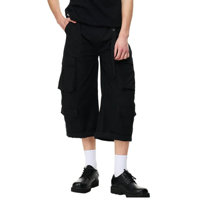 Y2K Safari Style Barrel Baggy Cargo Shorts Jorts