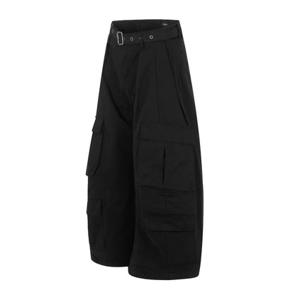Y2K Safari Style Barrel Baggy Cargo Shorts Jorts