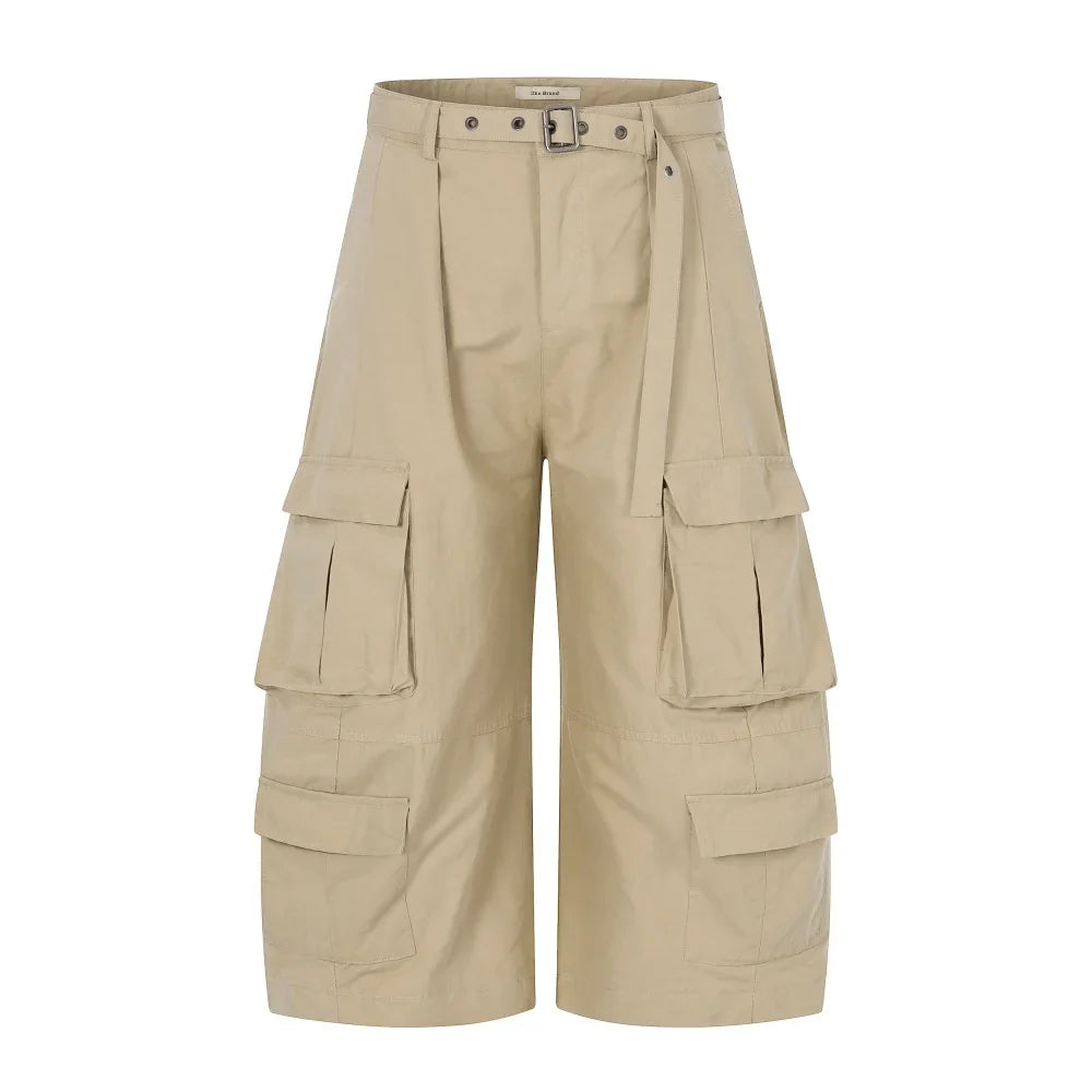 Y2K Safari Style Barrel Baggy Cargo Shorts Jorts