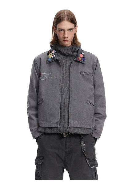 Y2K Short Homme Winter Jacket