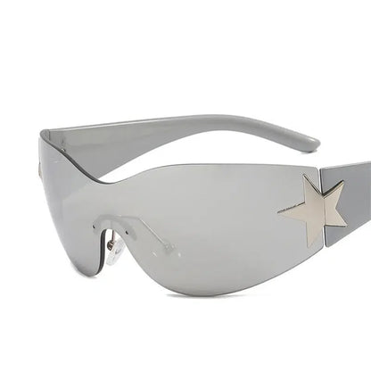 Y2K Silver Star Sunglasses