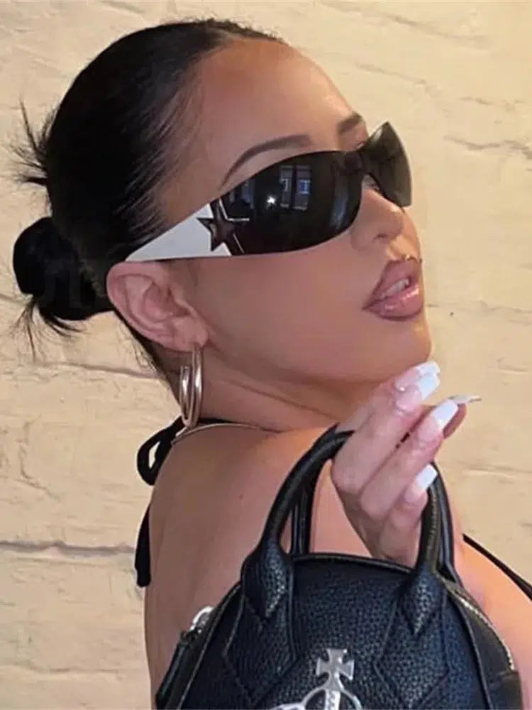 Y2K Silver Star Sunglasses