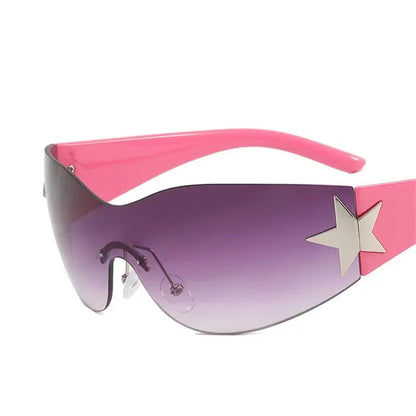 Y2K Silver Star Sunglasses