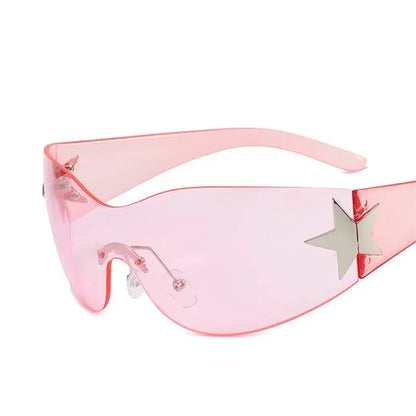 Y2K Silver Star Sunglasses
