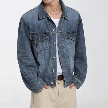 Y2K Single Breasted Button Up Denim Jacket