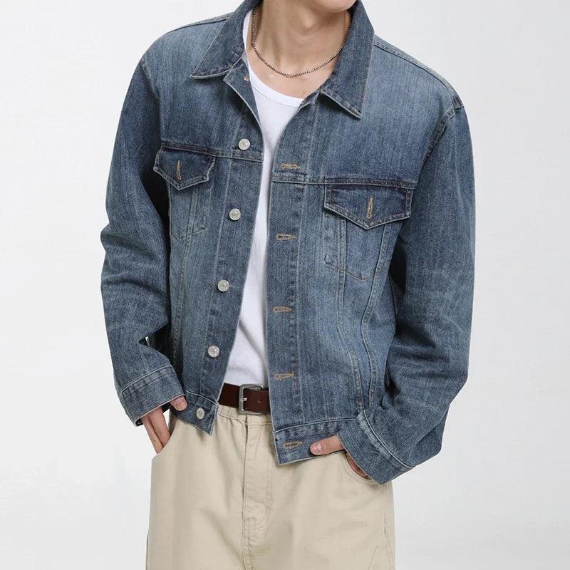 Y2K Single Breasted Button Up Denim Jacket
