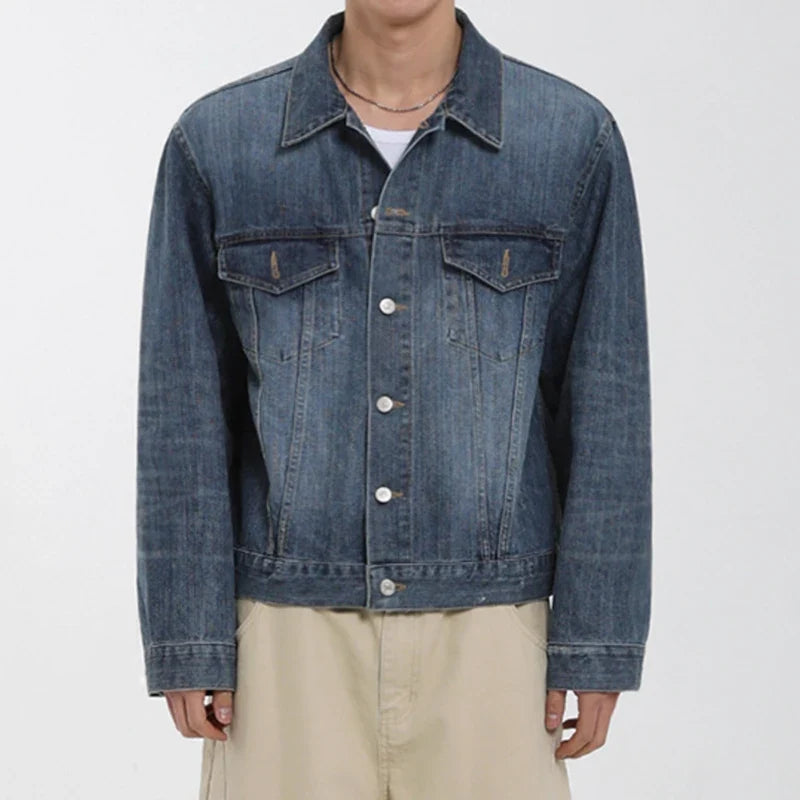 Y2K Single Breasted Button Up Denim Jacket