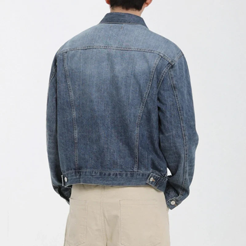 Y2K Single Breasted Button Up Denim Jacket