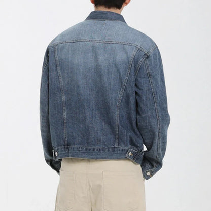 Y2K Single Breasted Button Up Denim Jacket