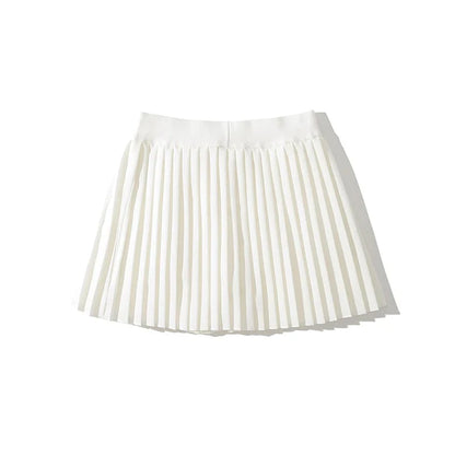 Y2K Skirt Pleated High Waist Tennis Mini Skirt