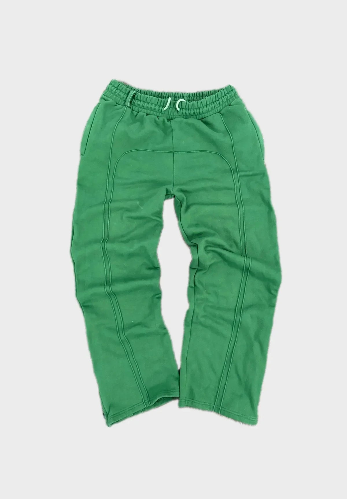 Y2K Spliced Straight Leg Sweatpants Jogger Trousers