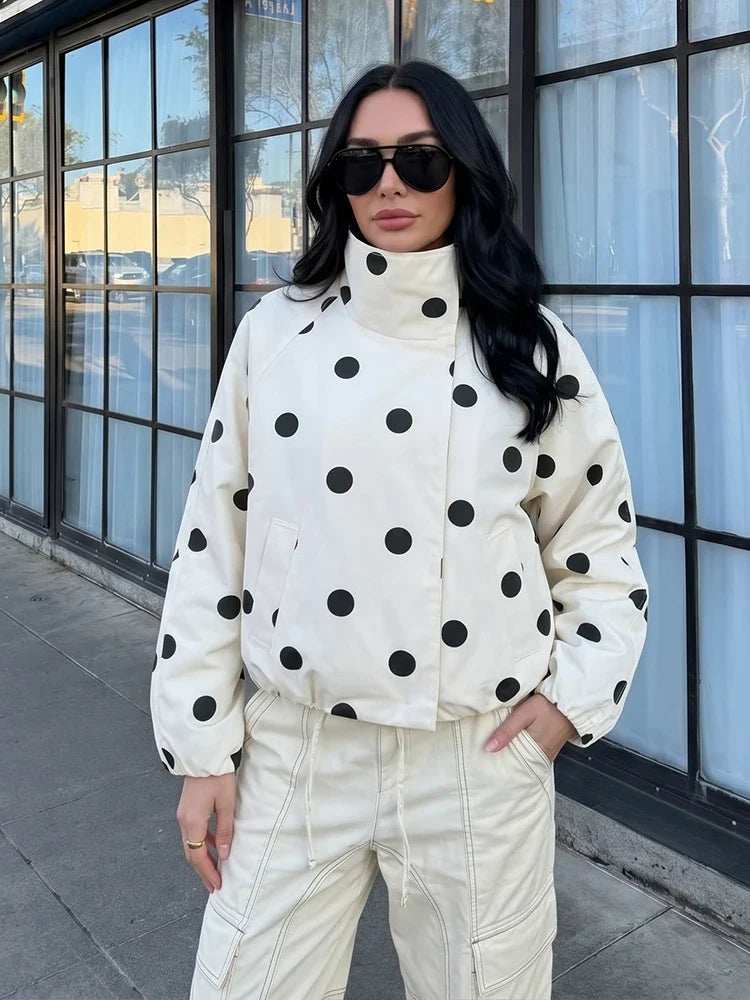 Y2K Spring Polka Dot Jacket Coat
