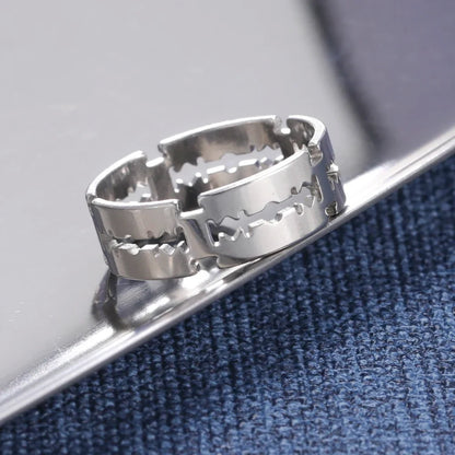 Y2K Stainless Steel Blade Ring