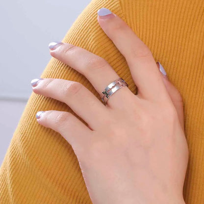 Y2K Stainless Steel Blade Ring