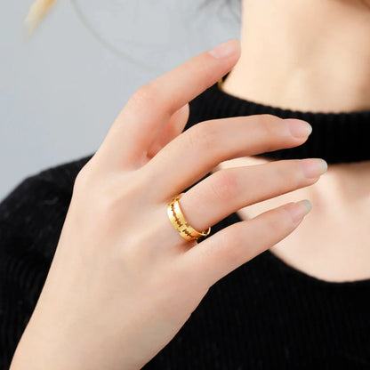 Y2K Stainless Steel Blade Ring