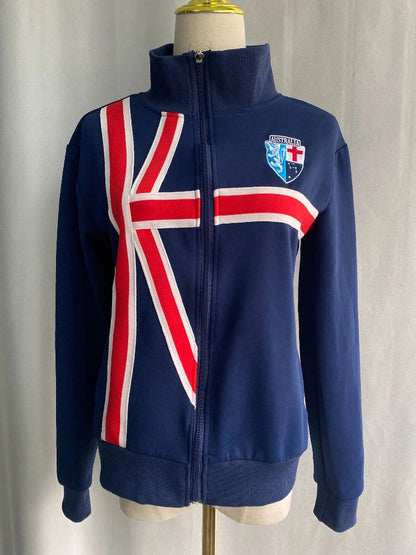 Y2K Stand Neck Union Jack-et Zip Up
