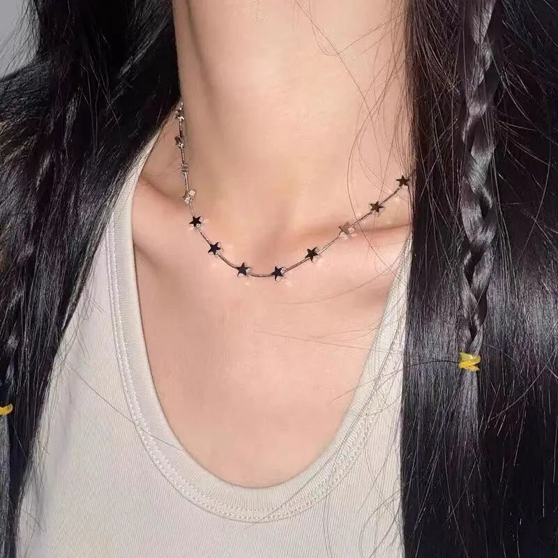 Y2K Star Pentagram Chain Necklaces