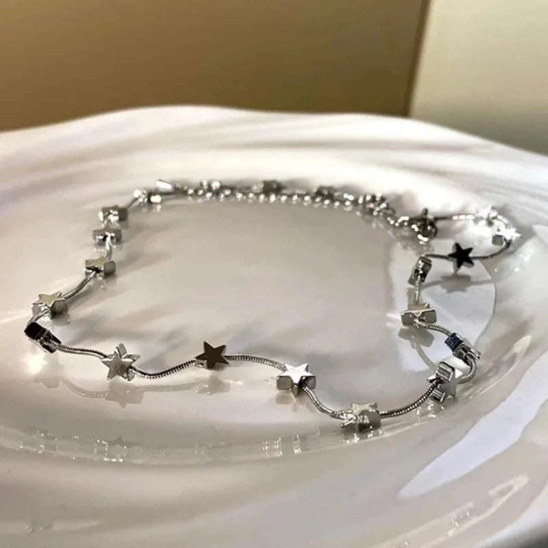 Y2K Star Pentagram Chain Necklaces