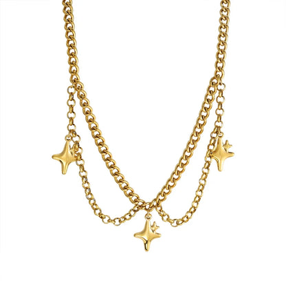 Y2K Starry Night Pendant Necklace