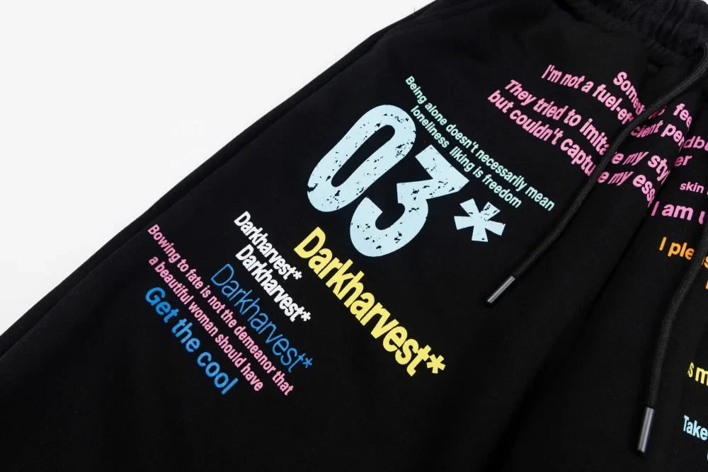 Y2K Statements Graphic Sweatpants Joggers Trousers
