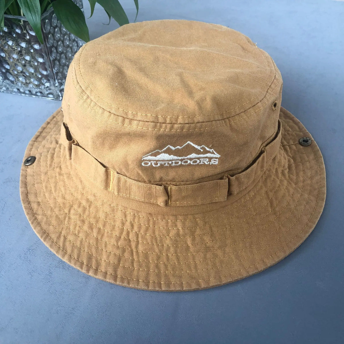 Y2K Stone-Washed Safari Bucket Hat