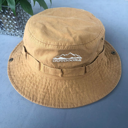 Y2K Stone-Washed Safari Bucket Hat