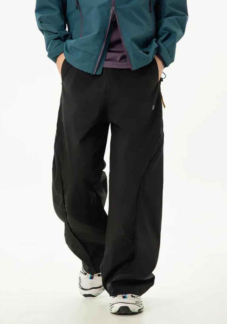 Y2K Straight Leg Parachute Trousers