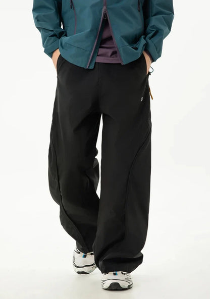 Y2K Straight Leg Parachute Trousers