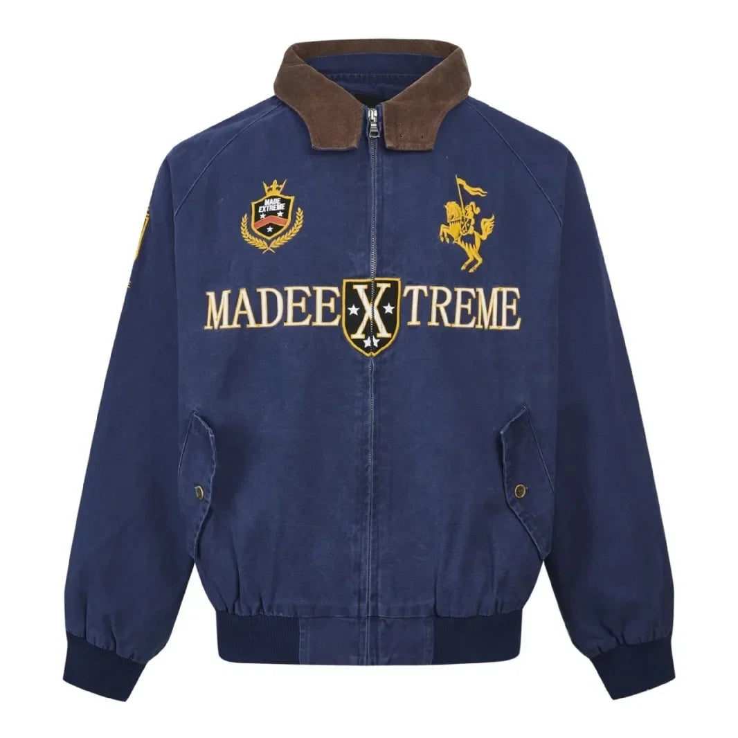 Y2K Street Wear Detroit Embroidered Jacket