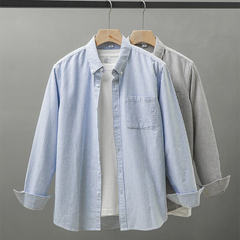 Y2K Striped Long Sleeve Button Down Shirt