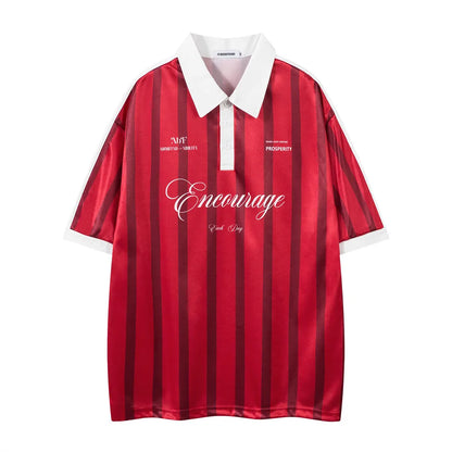 Y2K Striped "Year of the Snake" Soccer Jersey