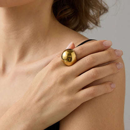 Y2K Style Chunky Aesthetic Dome Ring