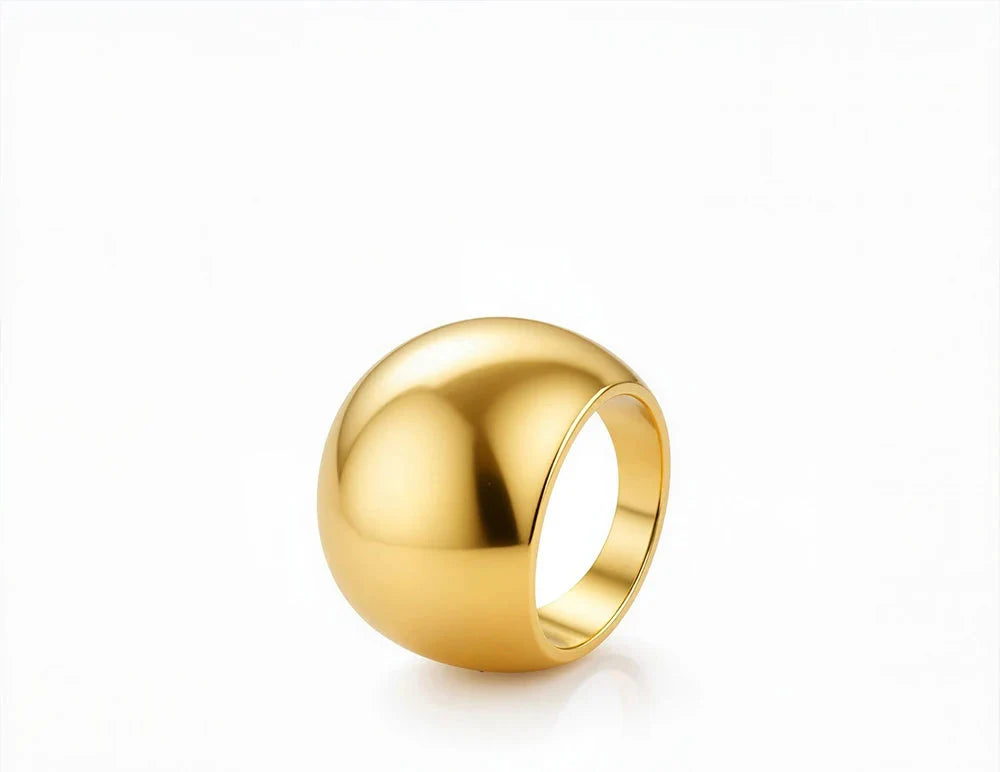 Y2K Style Chunky Aesthetic Dome Ring
