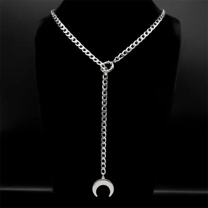 Y2K Symbolic Long Chain Y Necklace
