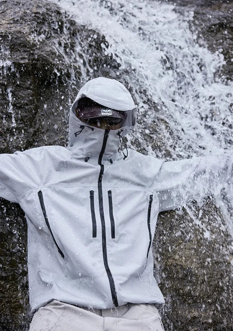 Y2K TripleGuard HardShell Sealed Outdoor Waterproof Jacket Coat