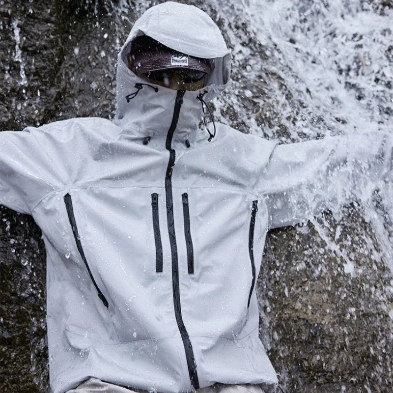 Y2K TripleGuard HardShell Sealed Outdoor Waterproof Jacket Coat