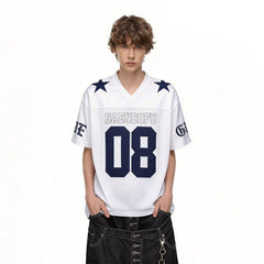 Y2K Two Stars Football Jersey