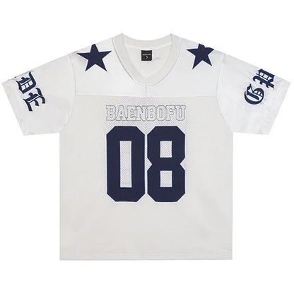 Y2K Two Stars Football Jersey