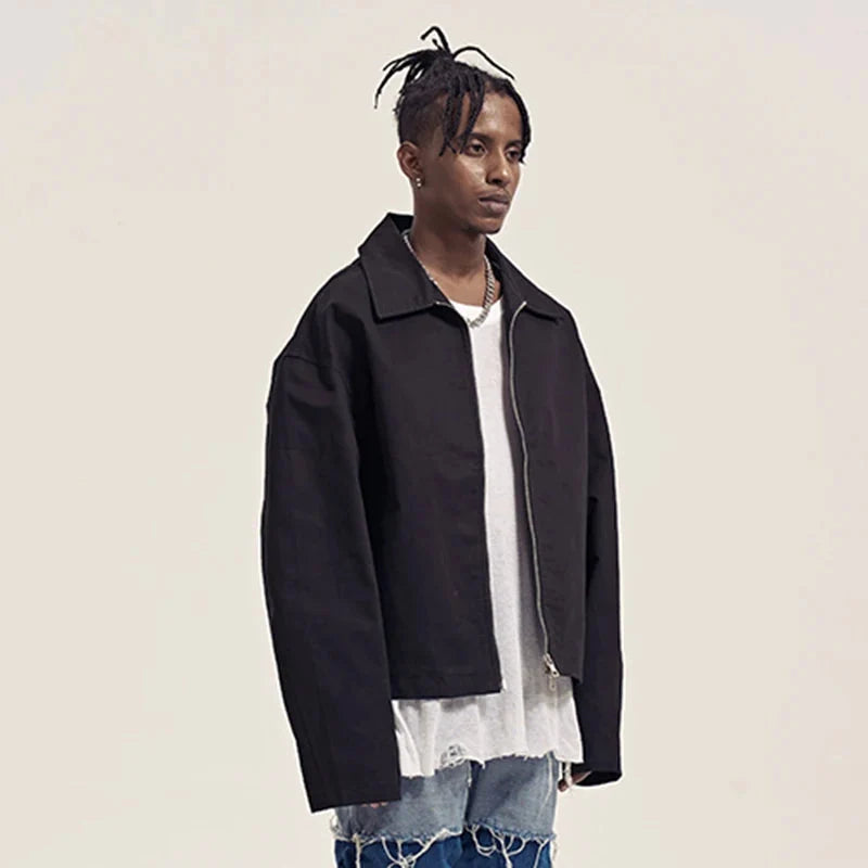 Y2K Two Way Zip Up Jacket Coat