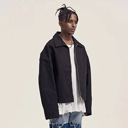Y2K Two Way Zip Up Jacket Coat